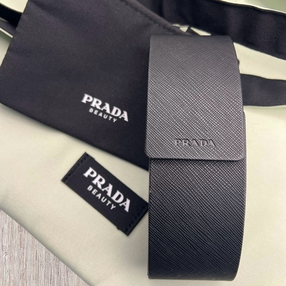 Prada Mint Green and Black REVERSABLE Tote Bag and Prada glasses/sunglasses case - Picture 2 of 8